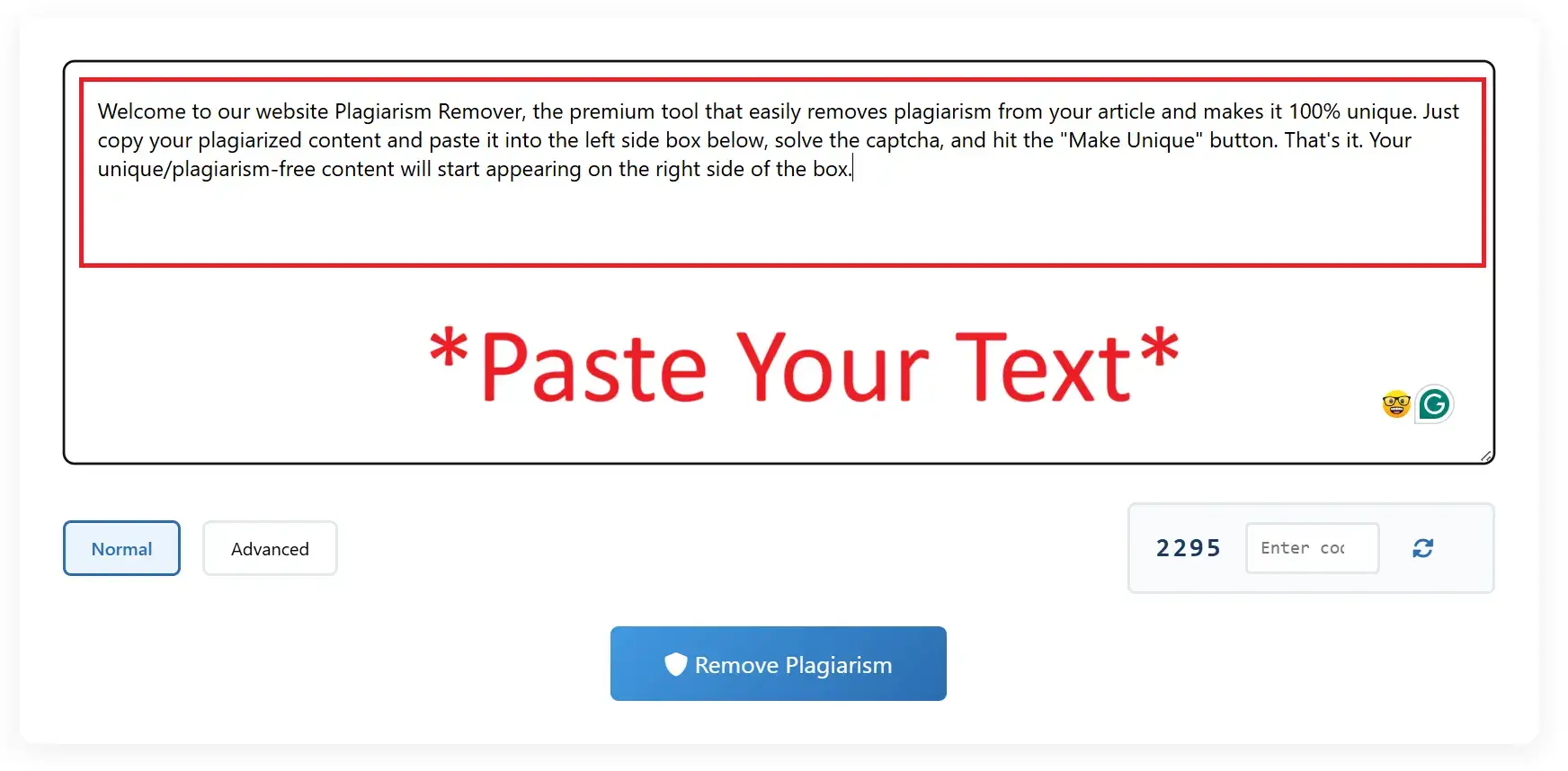paste content